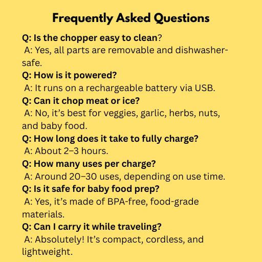 MINI ELECTRIC VEGETABLE CHOPPER – USB Rechargeable & Portable - RASOI GADGETS