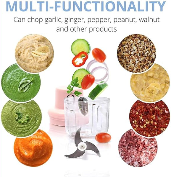 MINI ELECTRIC VEGETABLE CHOPPER – USB Rechargeable & Portable - RASOI GADGETS