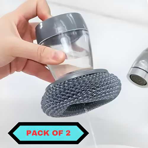 Kitchen Soap Dispensing Palm Brush (Pack of 2) - RASOI GADGETS