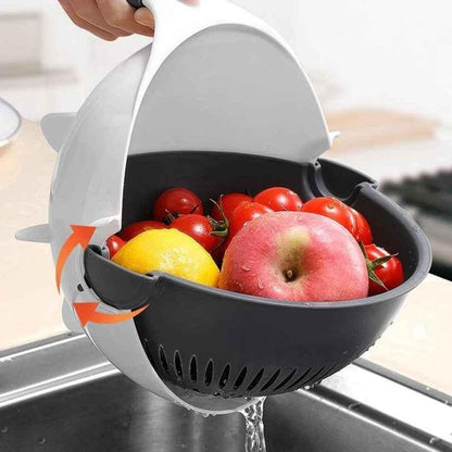 VEGETABLE CUTTER - 7 in 1 MULTIFUNCTION VEGETABLE CUTTER with DRAIN BASKET - RASOI GADGETS