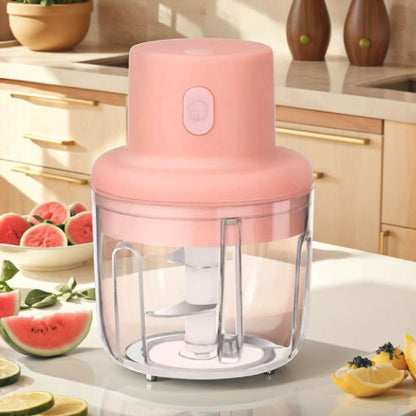 MINI ELECTRIC VEGETABLE CHOPPER  – USB Rechargeable & Portable - RASOI GADGETS